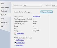 ATMEGA64 - AVR Studio 5/6: Błąd deklaracji pamięci RAM 64kB zamiast 4kB