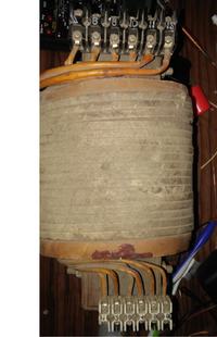 BMZ-24/25 - Podłączenie transformatora w prostowniku selenowym z 1968 roku