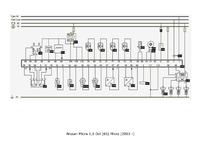 Nissan Micra 2003 1.5 dci - Schematy elektryki rozrusznika i silnika, immo blokada