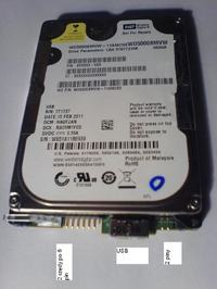 Dysk zewnętrzny WD MyPassportEssential 500GB USB2.0/3.0 system RAW i LBA=0