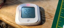 Digital Temperature and Humidity Sensor with LCD Digital temperature and humidity meter with LCD display.