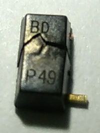 Spalony tranzystor BD P49 w mini wkretarce Bosch IXO