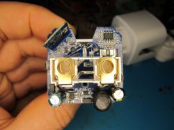 PCB Board of Smart Plug with Electronic Components PCB board of a smart EU plug type LSPA9 with components.