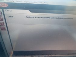 W168 A140 2011r: Błędy zapalnika poduszki bocznej kierowcy i inicjacja czujnika kąta skrętu ESP