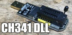 Programator SPI CH341 - obsługa przez CH341DLL w C#, transakcje SPI i operacje GPIO