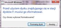 HDD na USB - brak dostępu do partycji po odłączeniu go podczas partcjonowania