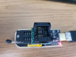 VW Gamma 5 Blaupunkt - Odczyt kodu radia z EEPROM ST95160 używając CH341A