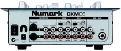 Podłączenie satelitów 15 i subwooferów 18 przez mixer Numark DXM06 i crossover Behringer CX3400