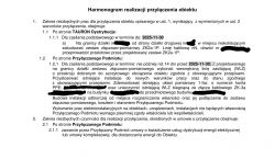 Harmonogram realizacji przyłączenia obiektu z wyszczególnieniem zakresu prac i terminów.