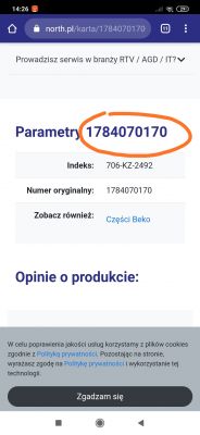 Beko DSFN1530 - Brak reakcji po wymianie układu LNK364PN i rezystora. Szukam odpowiedniego modułu