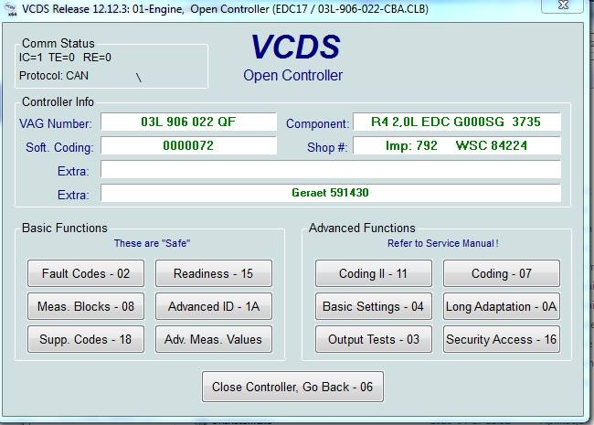vcds 12.12 connection problems