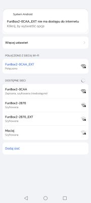 Brak internetu na głównym routerze przy użyciu TP-Link TL-WA850RE