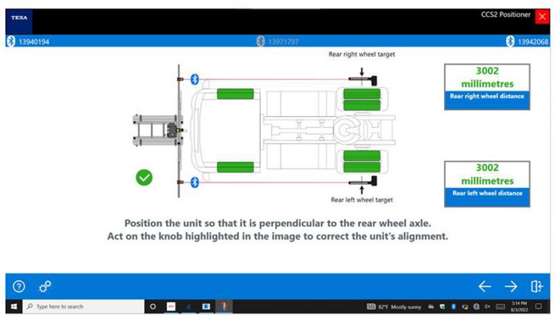 Kalibracja kamery przedniej przy wykorzystaniu TEXA CCS DYNAMICS TRUCK