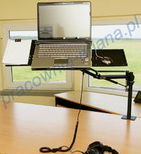 Wysięgnik do laptopa - ergonomiczna praca bez garbienia