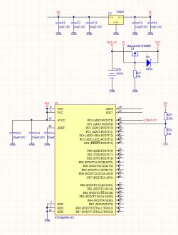Obsługa ADC w ATmega88PA w BASCOM: Monitorowanie napięcia zasilania i baterii awaryjnej