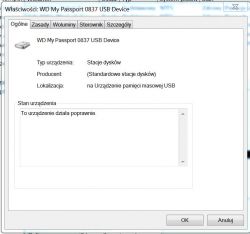 Jak zainicjować dysk zewnętrzny 1000GB po upadku, aby odzyskać dane.