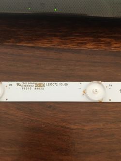 Philips 55PUS6561 - Napięcia diod LED w listwach podświetlenia
