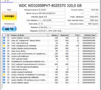 Jak interpretować wyniki CrystalDiskInfo dla WDC WD3200BPVT?
