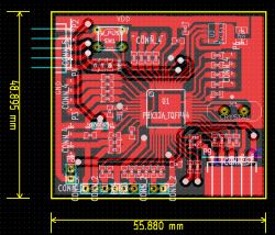 Płytka Propeller P8X32A i spartańska przejściówka RS232-UART Płytka Propeller P8X32A i spartańska przejściówka RS232-UART