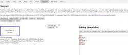 Screenshot of LittleFS file management user interface.