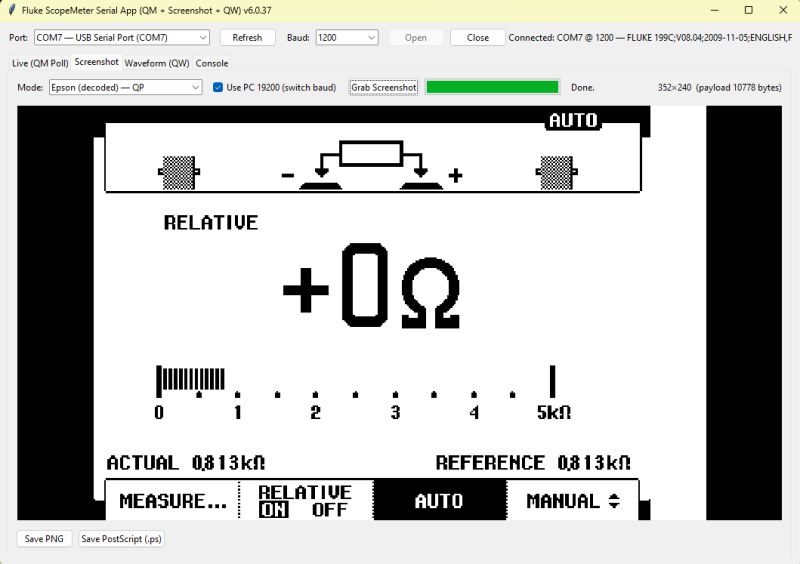Simple Python application for Fluke meters remote access via RS232 [early prototype]