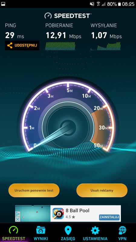 Niska prędkość internetu T-mobile do 20 Mb/s na routerze Huawei B525 - co robić?