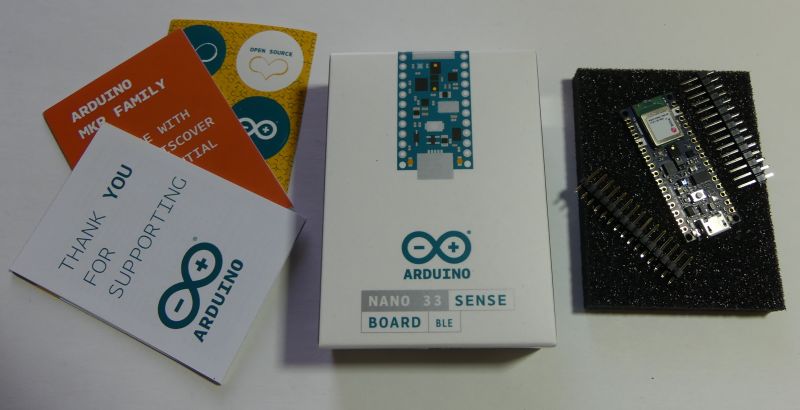 Arduino NANO 33 SENSE, recenzja, uruchomienie, testy Arduino NANO 33 SENSE, recenzja, uruchomienie, testy