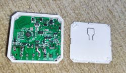 SW02-02 Switch Printed Circuit Board Printed circuit board of an electronic device with exposed components.
