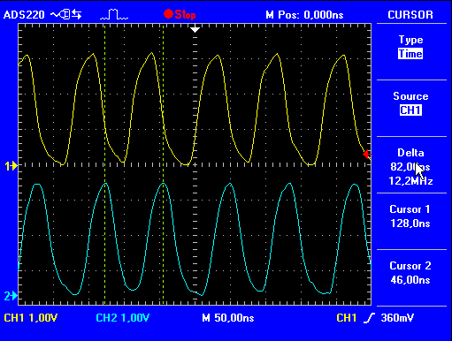 Generator na AD9833? Czy da się uzyskać ładnego sinusa o f=12,5 MHz?