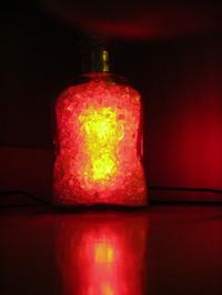 Nieco inna lampka RGB - kostki szklane w karafce Nieco inna lampka RGB - kostki szklane w karafce