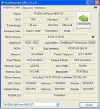Dziwnie podkręcony 9600GT.