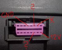 Fabia 1.4/44KW 2001r. piny gniazda diagnostycznego OBD2