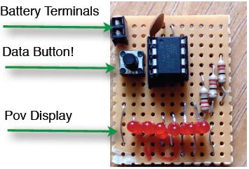 Gadżet POV programowany jednym przyciskiem
