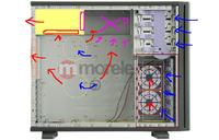 Chłodzenie w komputerze. Wentylatory, kierunki przepływu.