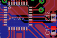 ATMEGA8 zwarcie na AREF i AVCC