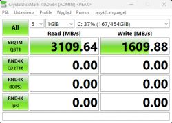 Dlaczego dyski NVMe osiągają takie prędkości? ASUS TUF Dash FX516PC.
