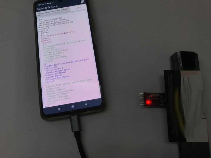 Will a USB C splitter/hub work with a smartphone? Experiments, wired ethernet, UART