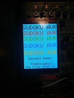 Gra Sudoku AVR: Konflikt typów zmiennych w kodzie, kompilacja w Eclipse, biblioteka TFT 2,8