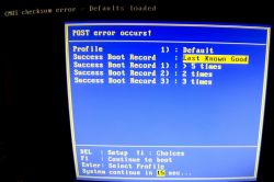 GIGABYTE P67-D3-B3 - Checksum Error po dołożeniu RAM-u, zmiana z IDE na AHCI