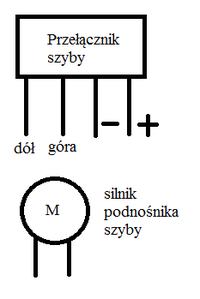 podłączenie szyb elektrycznych, prośba o schemat