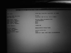 Ekran BIOS laptopa Acer Aspire A715-51G z informacjami o systemie i sprzęcie.