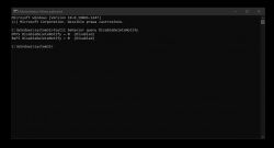 Zrzut ekranu z wiersza poleceń Windows wyświetlający status TRIM.