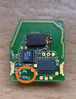 Ibiza 6L - Brak reakcji pilota, mimo mrugającej diody, po zauważeniu braku elementu na PCB