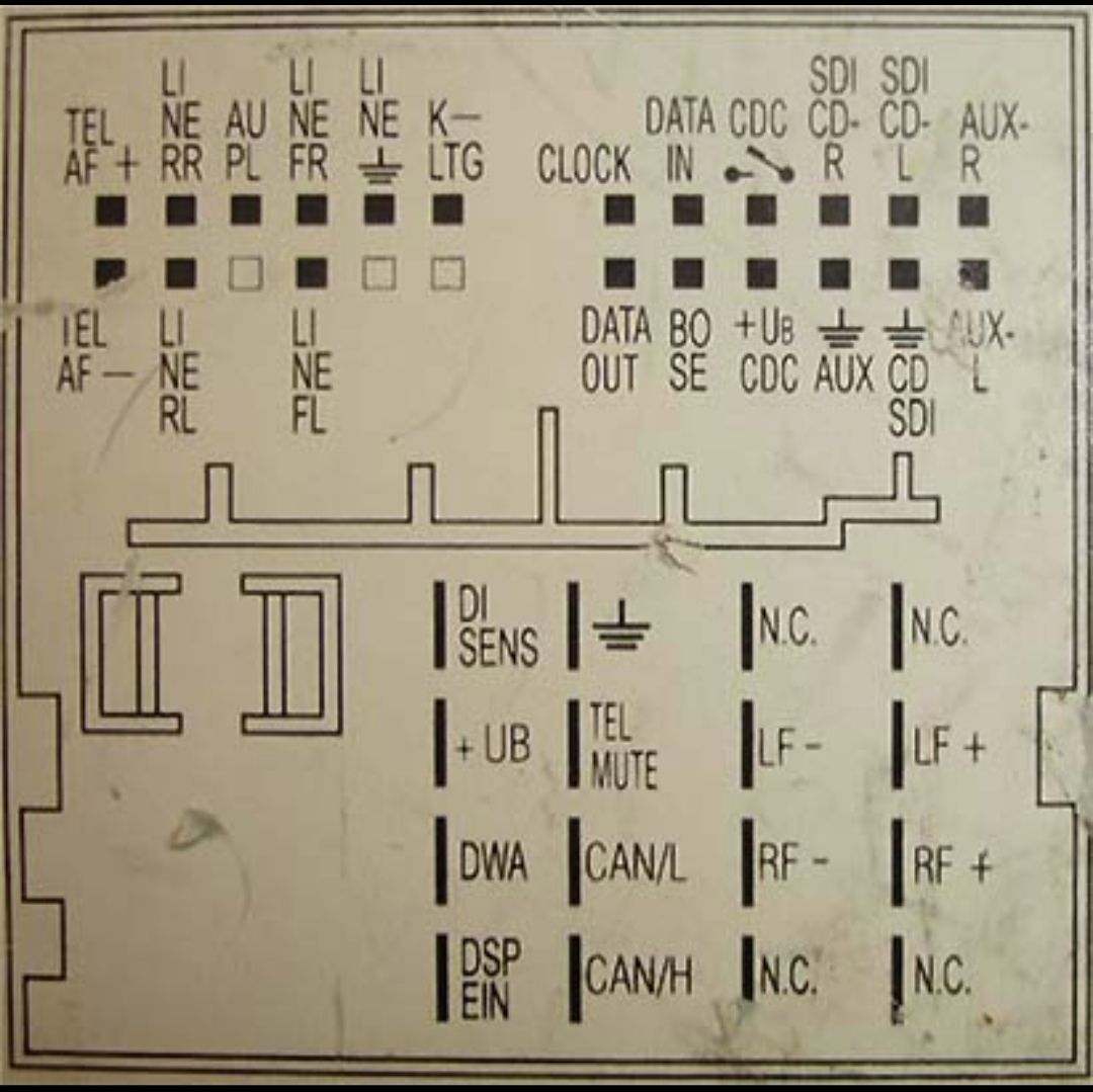 Распиновка магнитол ауди