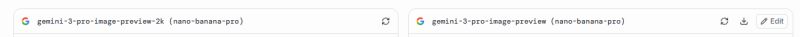 Comparison of two versions: gemini-3-pro-image-preview-2k and gemini-3-pro-image-preview