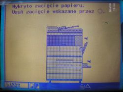 Bizhub 350 - komunikat o zacięciu papieru w bithub 350 Bizhub 350 - komunikat o zacięciu papieru w bithub 350