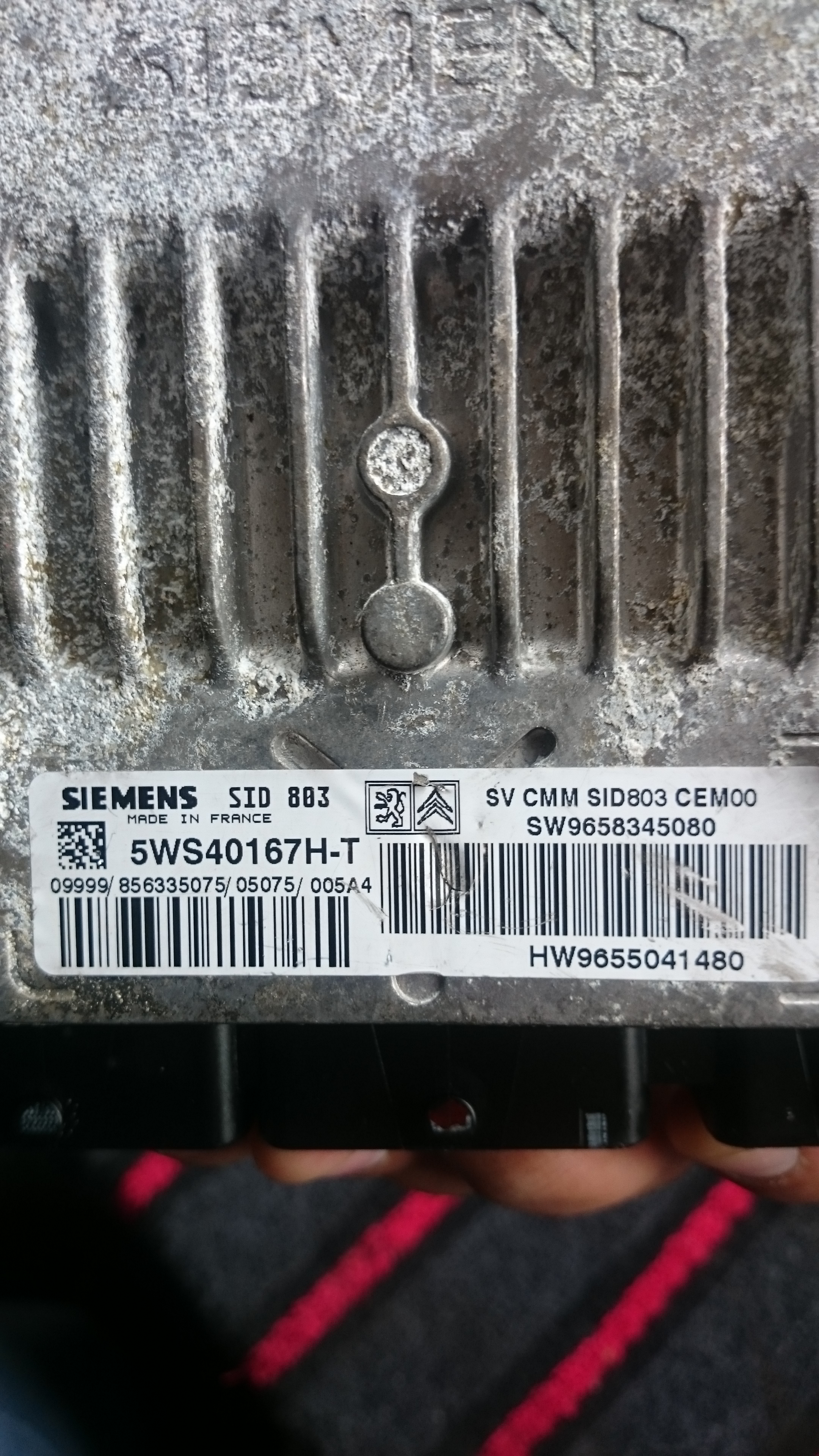 Peugeot 307 Wymiana sterownika SID803 elektroda.pl