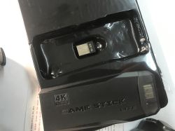 Minitest and interior presentation - retro M8 console/emulator with two pads, RetroArch