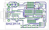 Jak wykonać płytkę testową dla Atmega8 na 1 warstwie? Pierwszy projekt
