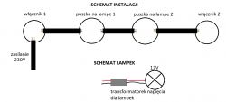 Oświetlenie schodowe LED w dziwnej instalacji elektrycznej. Czy możliwe?